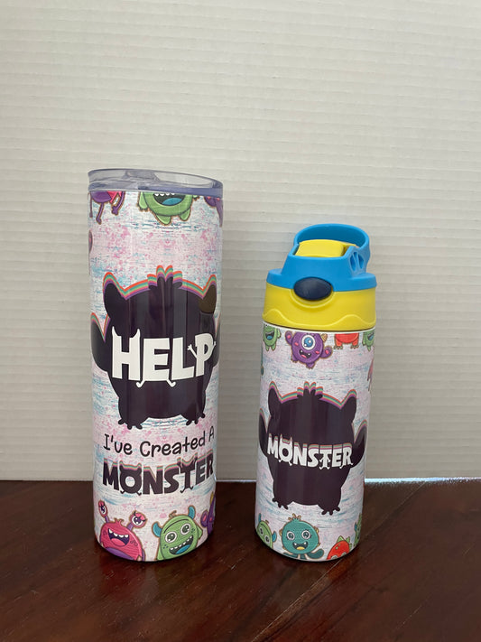 Mommy & Mini Monster Matching Tumbler Set